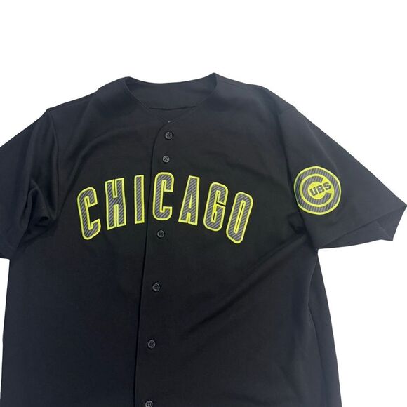 Black Chicago cubs starlin Castro limited edition jersey size XL majestic - Picture 2 of 3
